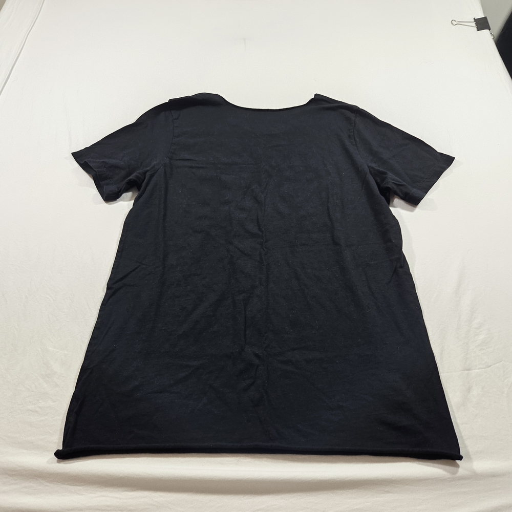 Johnny Cash Graphic Tee in Black Short Sleeve Large Women's Raw Neck - Picture 4 of 4